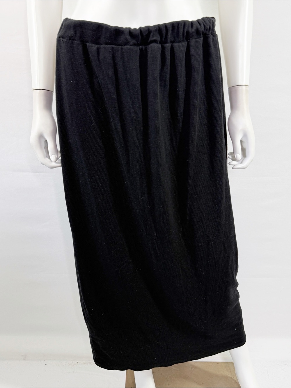 Ruti Horn Black Midi Skirt Size 2XL Casual Lightweight Comfy High Waisted